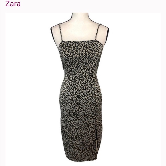 Zara Dresses & Skirts - Zara Animal Print Midi Dress